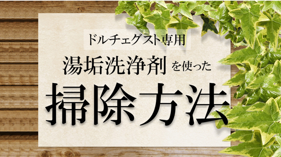 専用の湯垢洗浄剤でネスカフェドルチェグストを綺麗に掃除する方法