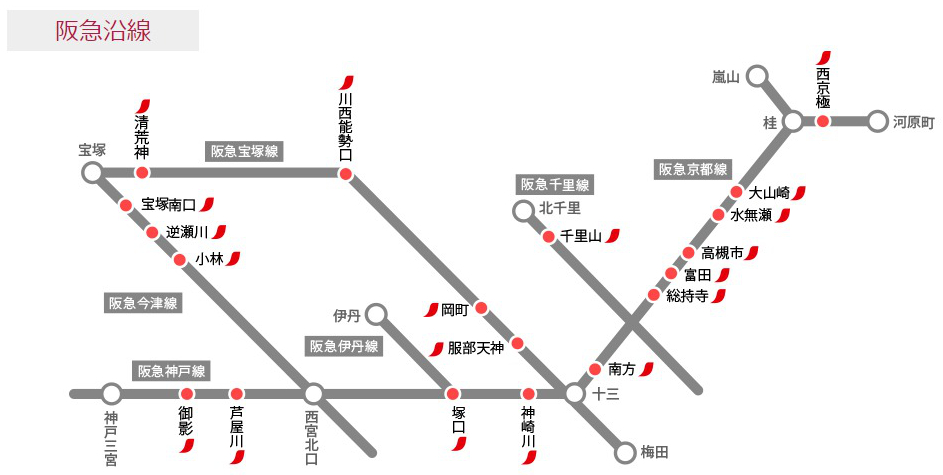 ネスカフェスタンド阪急沿線